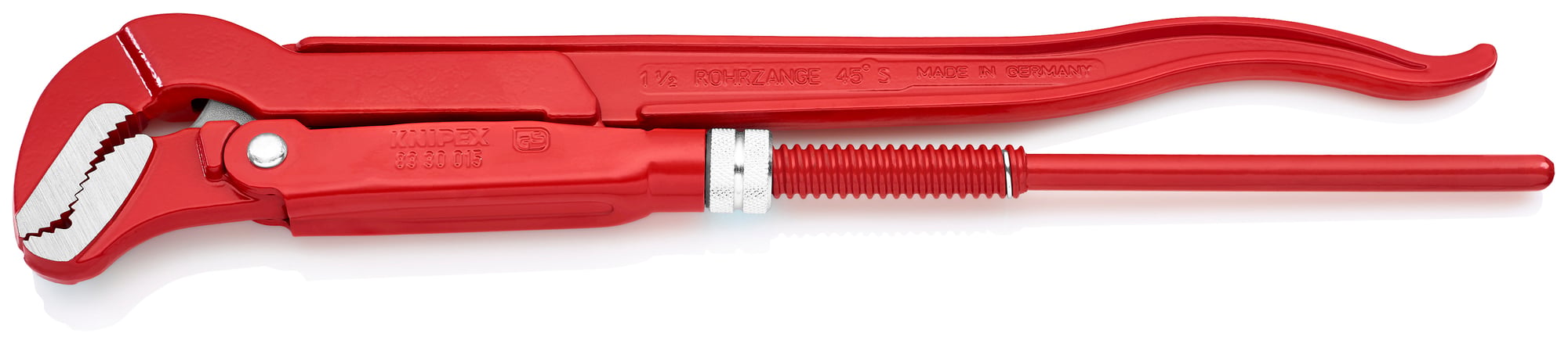 Swedish Pipe Wrench-S-Type, 16 1/2 in., Bare Handles