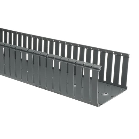 TYD6X4WPG6 Ty-Duct Wiring Duct, 0.195 x 0.625 in and 0.315 x 0.551 in Wide Slot, 6 in W x 4 in D, PVC