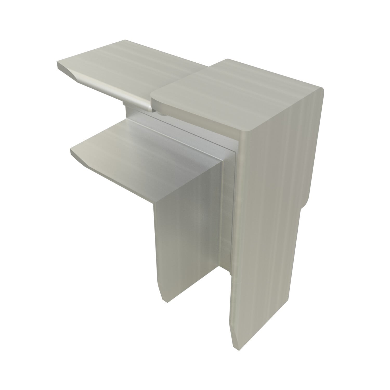 P2902-AL 90 deg In-Channel Joiner, 2 Holes, Cast Aluminum