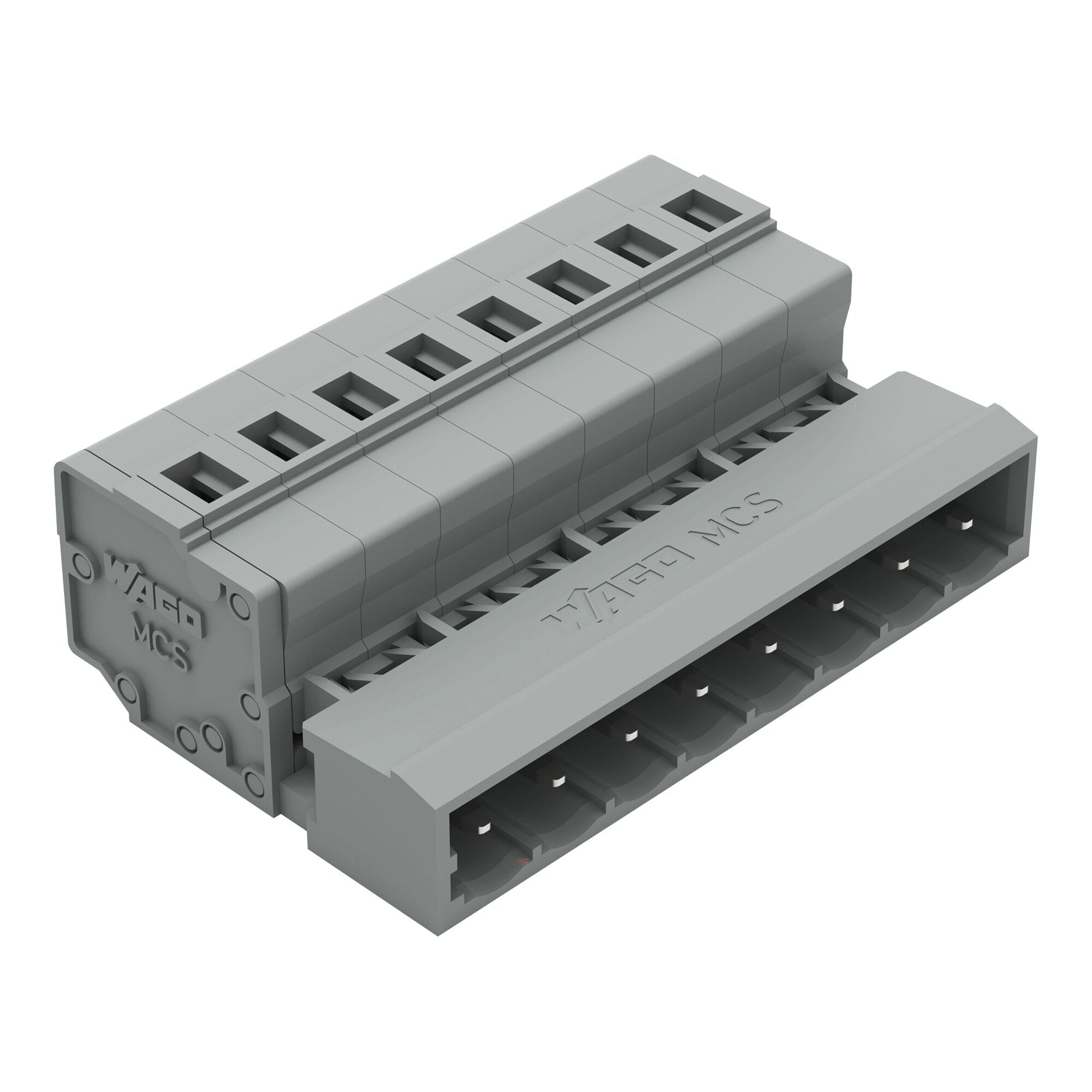 231-608 231 1-Conductor Male Connector, 630 V, 12 A, 28 to 12 AWG Wire, 8 Poles, Free Hanging Mounting