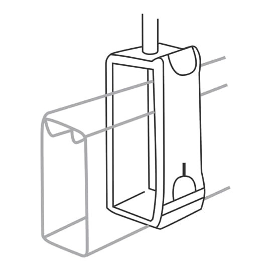 A853L Superstrut 800 Long Channel Hanger, For Use With All Series Channel, Surface Raceway and Lighting System, Steel, GoldGalv