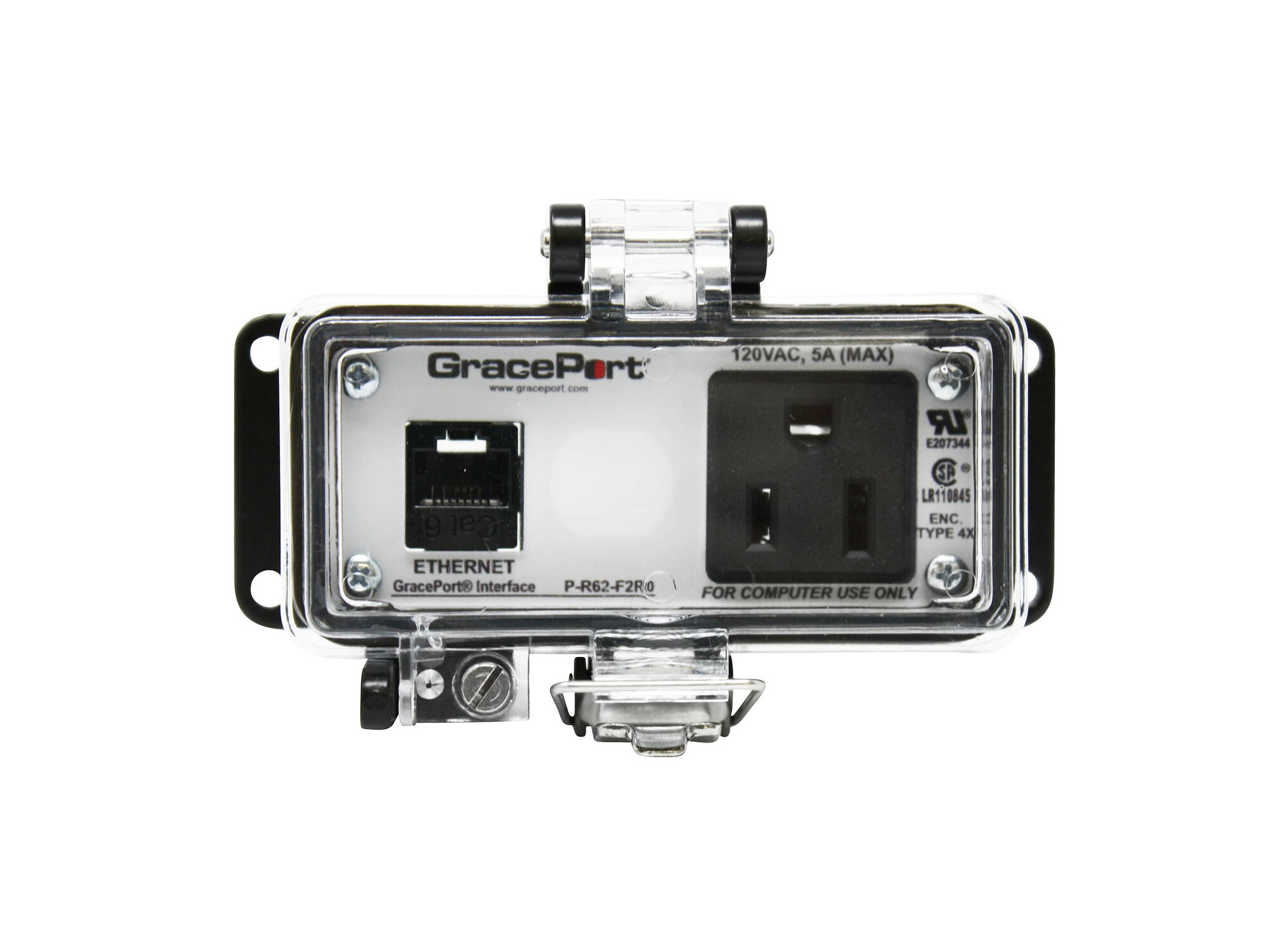 P-R62-F2R0 Bulkhead Connector, Aluminum Housing