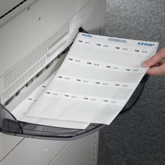 WES-1112 E-Z Code Dot Matrix Printable Marker, 9-1/2 in L x 8 in W, Clear/White, Polyester