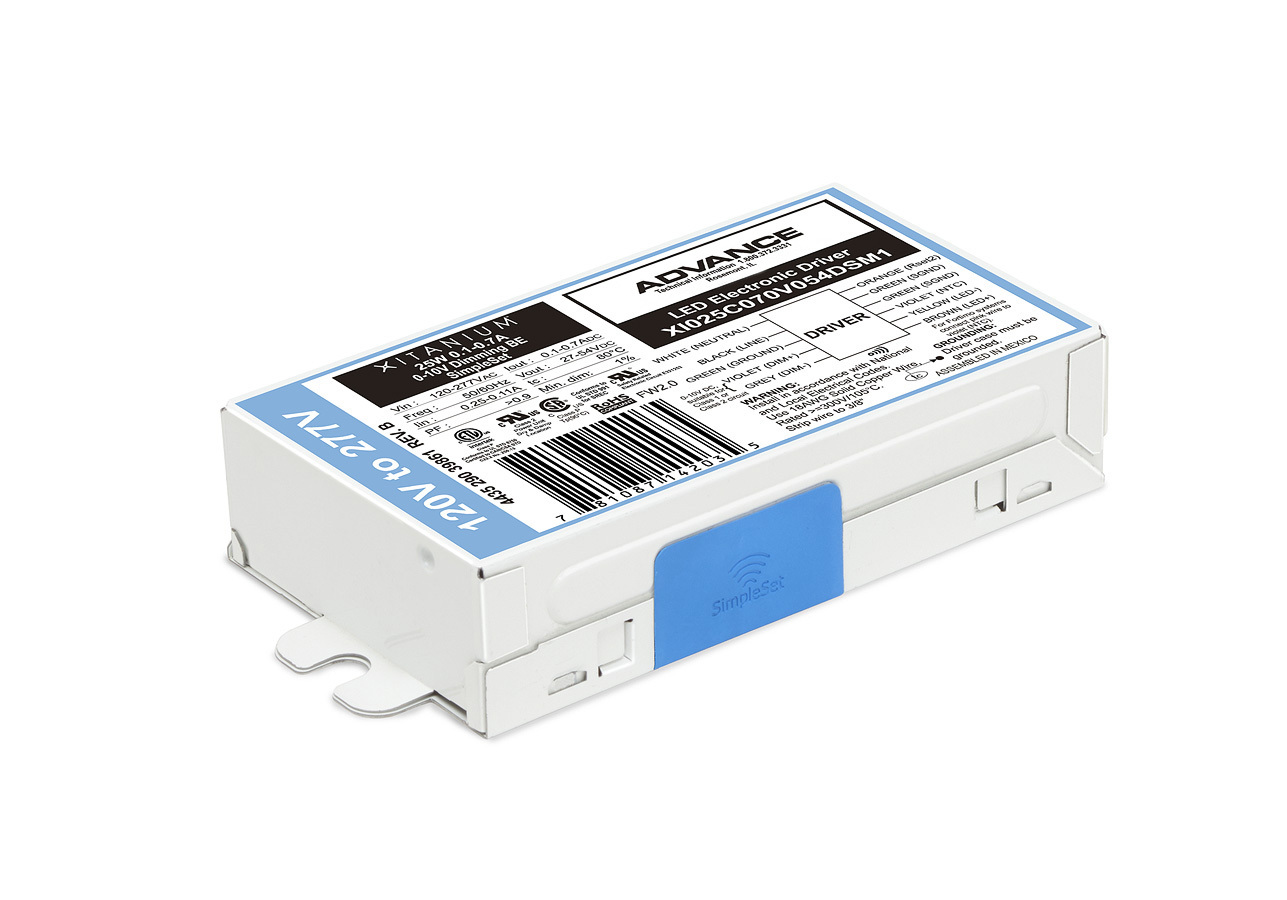514968 EvoKit Xitanium Point Adjustable Current LED Driver, 25 W Power Rating