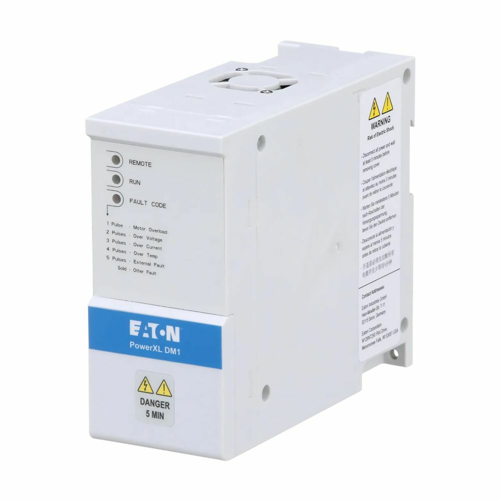 DM1-345D6EB-N20B DM1 Drive, 380 to 480 V AC, 2.83 in W x 7.03 in D