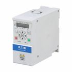 Eaton PowerXL DM1 micro variable frequency drive, Three-phase, 400 V, 2.2 A, Internal brake chopper, Multi segment LCD display, IP20, ST0 SIL2 and ethernet I/P, Modbus TCP onboard
