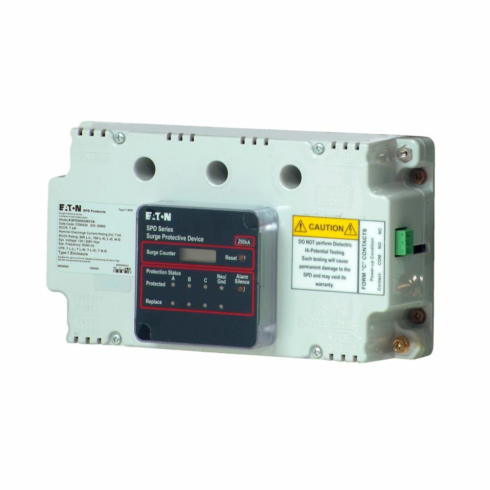 SPD160480Y3J Surge Protection Device, 277/480Y V AC, 50/60 Hz, 200 kA SCCR, 3 Phase