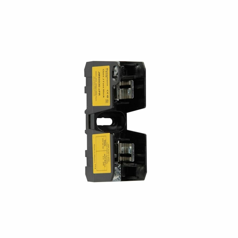 Eaton Bussmann series JM modular fuse block, Modular fuse block, 0-30 A, Single-pole, Class J, 200 kA, Screw with pressure plate, 200 kAIC, 600 V