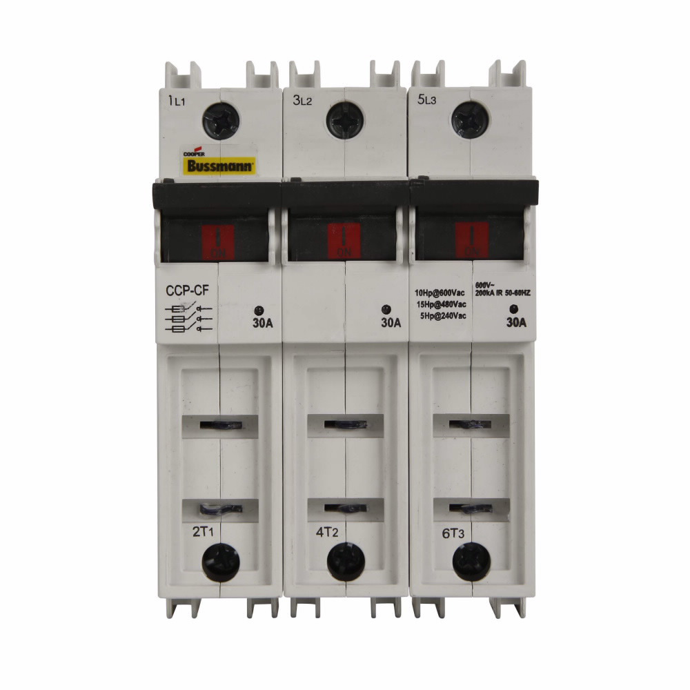 CCP-3-60CF Compact Circuit Protector, 600 VAC/125 VDC, 60 A, 3 Poles, CUBEFuse Class J Fuse, 4 AWG Wire