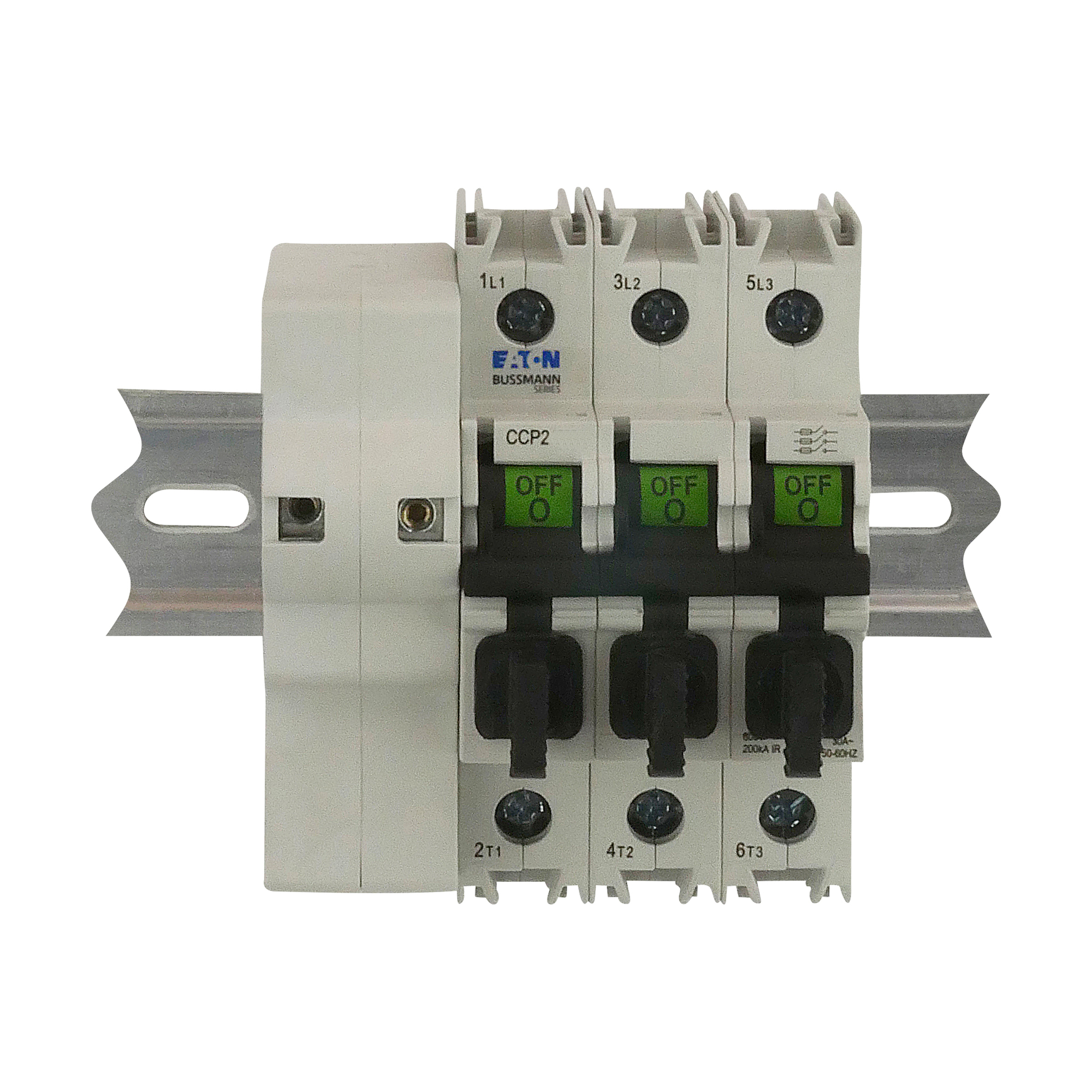 CCP2SL-2-30CC Compact Fused Circuit Protector Disconnect Switch, 600 V AC/125 V DC, 30 A, 2 Poles, Class CC Fuse