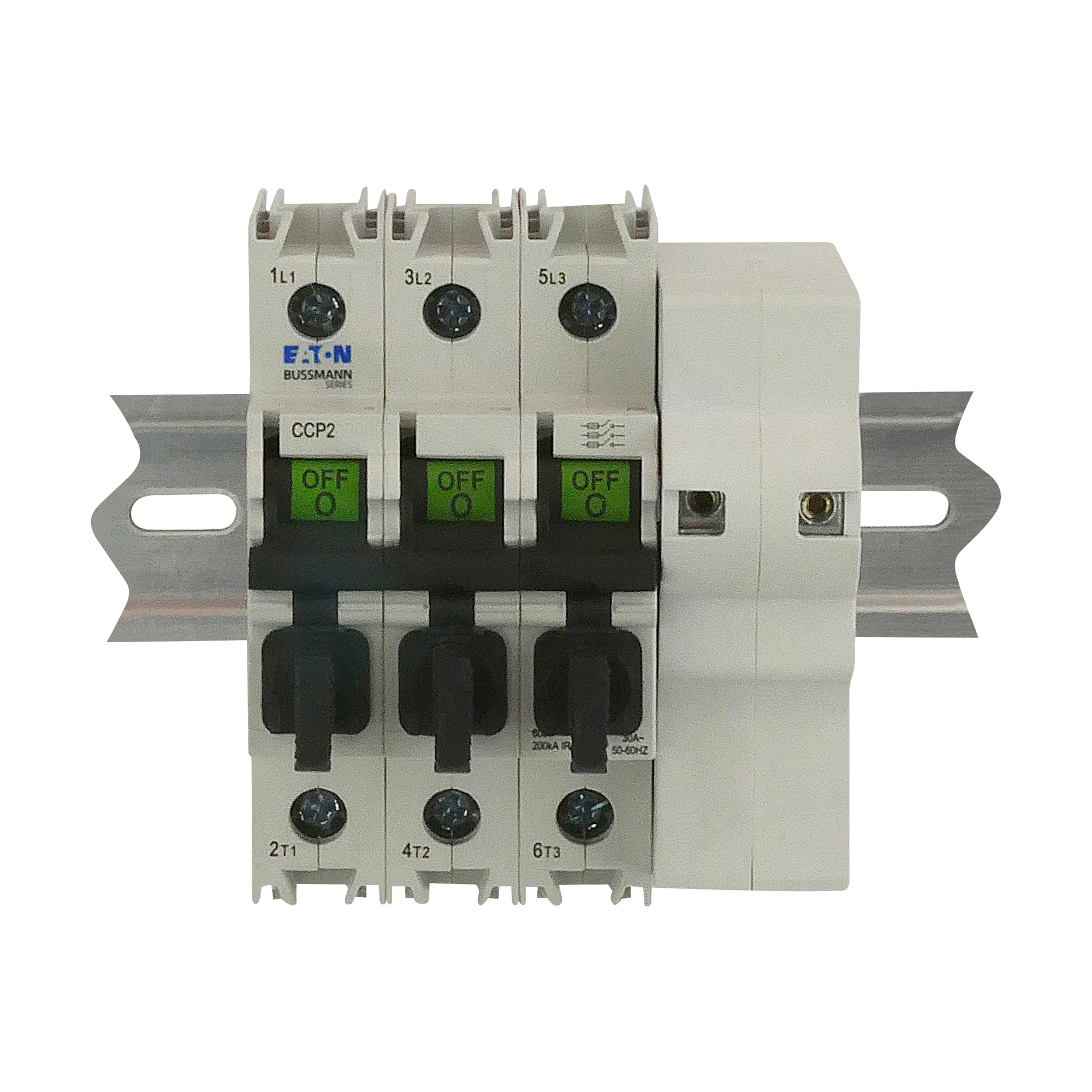 CCP2S-2-30CC Compact Fused Circuit Protector Disconnect Switch, 600 V AC/125 V DC, 30 A, 2 Poles, 2/Class CC Fuse