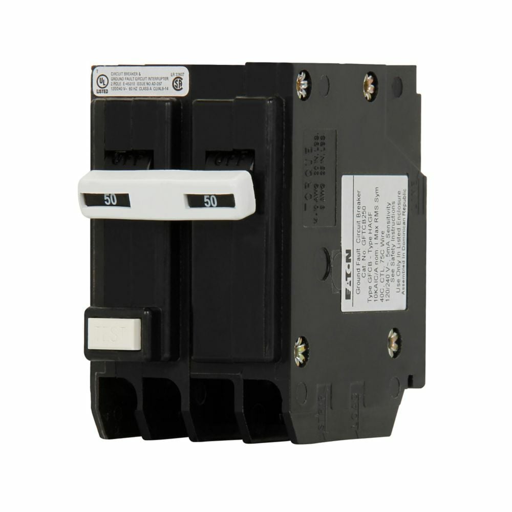 gftcb235 Circuit Breaker, 35 A, 10 kAIC Interrupt, 2 Poles