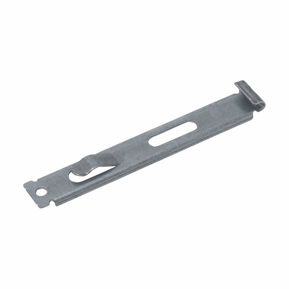 Flextray attachment clip, Built in hold-down included, Used with 4"and 6"flextray, Pre-galvanized, Steel, Center hung clip