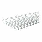 Flextray 4" deep straight section, Electroplated zinc galvanized, Steel, 79.5" actual area inside tray, 4"deep flex tray