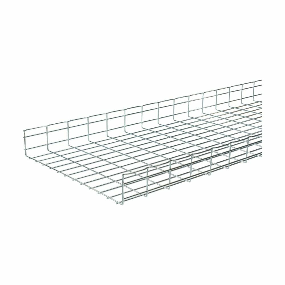 FT4X18X10ELG Flextray Straight Wire Basket, 4 in D Loading, 10 ft L x 18 in W, Steel
