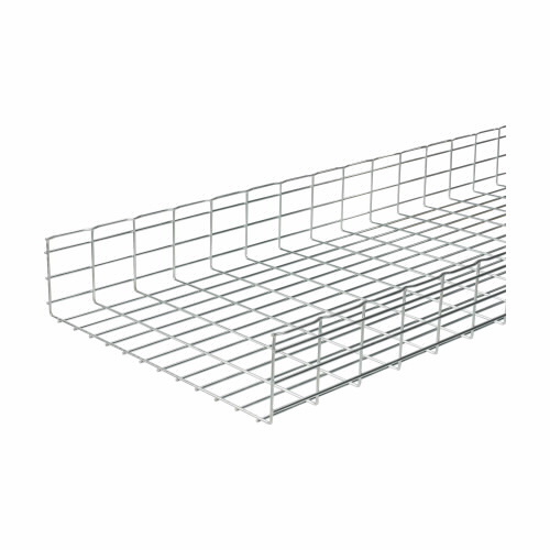 Flextray 6" deep straight section, Pre-galvanized zinc, Steel, 143.3" actual area inside tray, 6"deep flex tray