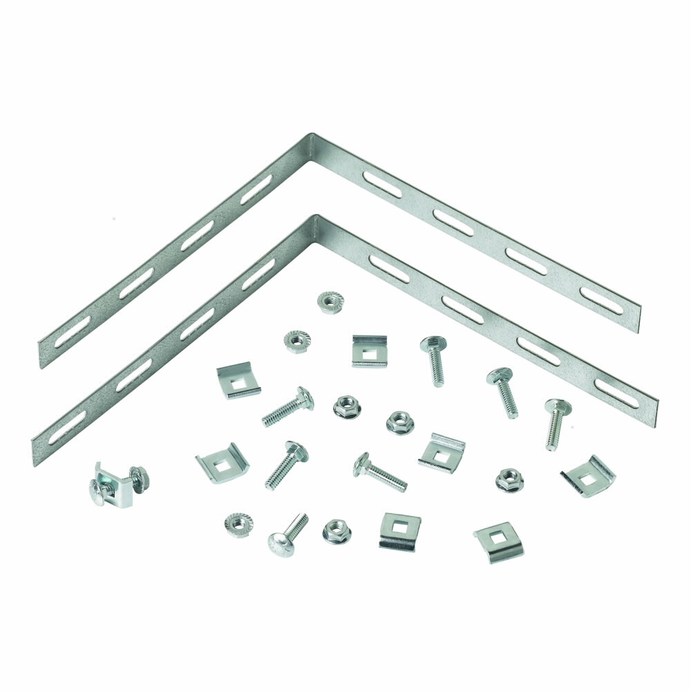 Flextray accessory kit, Steel, Electro-galvanized, 90 degree kit