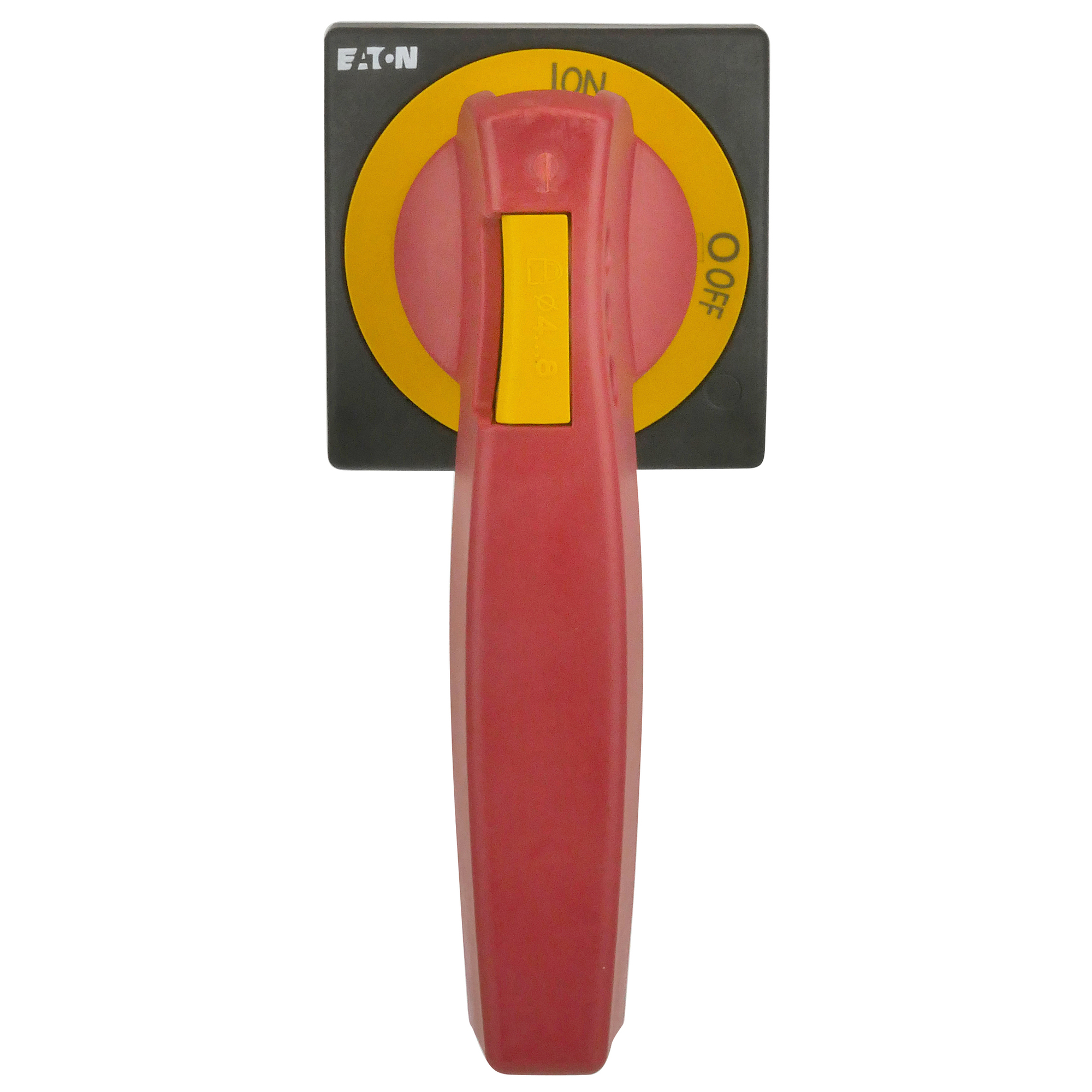 CCP2-H4X-R4 Clockwise Front/Right Long Pistol Handle, 6-1/2 in L, Red/Yellow
