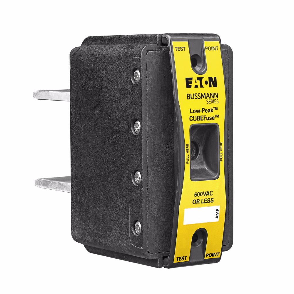 Eaton Bussmann series TCF fuse, 250 A, 60 Hz, 50 Hz, Dual, Class CF, Black, Non-indicating, Blade end, Time delay,Class CF, 200 kAIC, Glass filled PES, Standard, 1, 600 V, TCFH400N