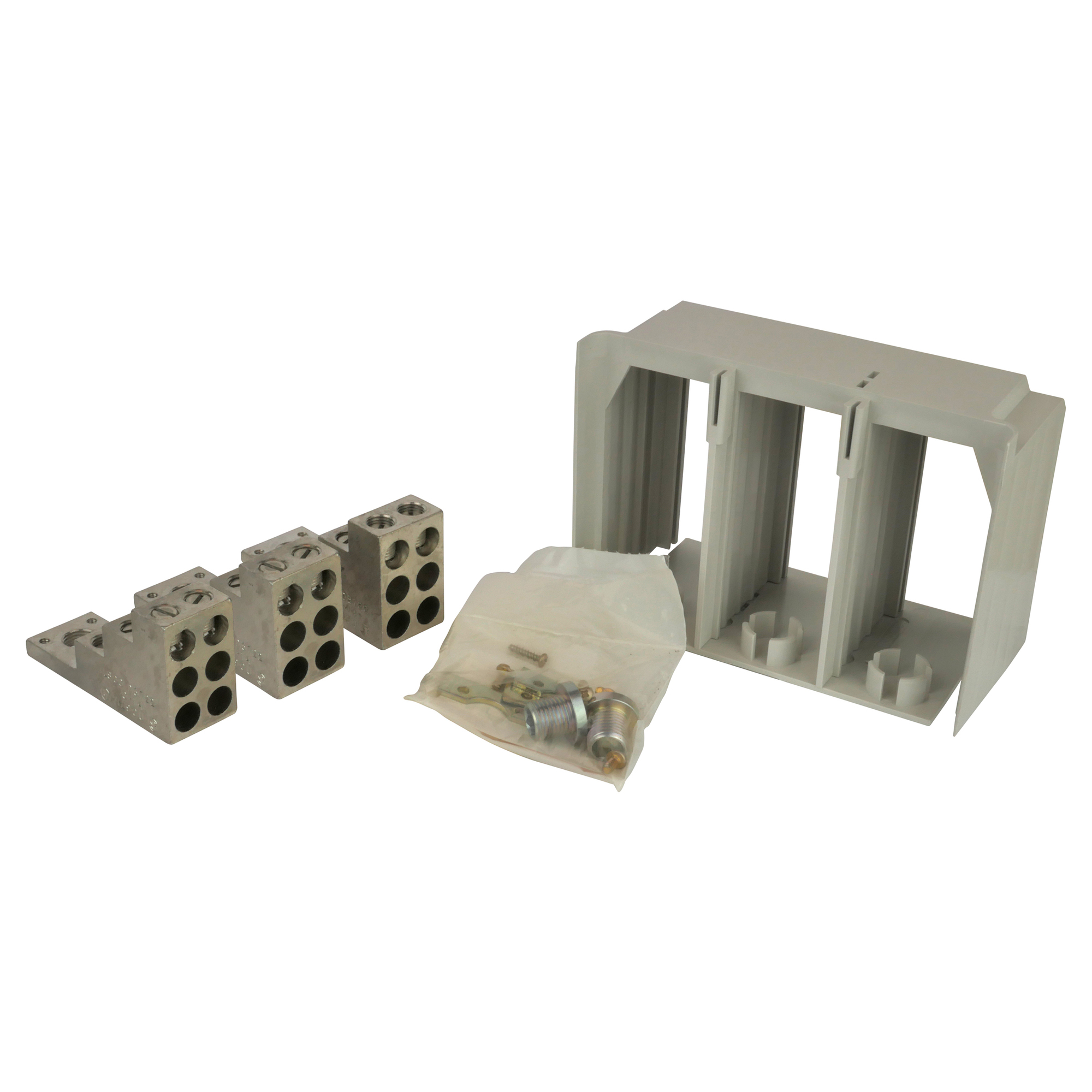 CCP2-MW6-6 6-Port Multi-Wire Terminal Lug, 400 A, 14 to 1/0 AWG Wire, Aluminum/Copper Wire