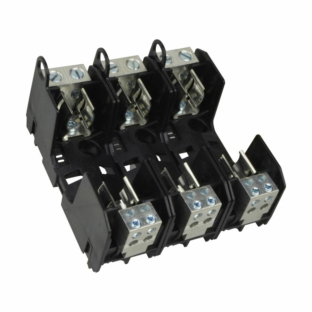 Eaton Bussmann Series RM power distribution fuse block, 250V, 60A, Box lug, Three-pole, 24