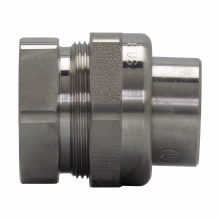 UNF105 SS MNPT Conduit Union, 1/2 in, 316 Stainless Steel, Passivated