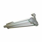Eaton Crouse-Hinds series Pauluhn ZonePro ZP linear fluorescent light fixture,1/2" (3) NPT outlets,two plugged,Without guard,4 ft,T12HO RDC,Copper-free Al,Surface/ceiling mount,2-lamp,ZP1093MTK brackets included,mounting kit,120-277 Vac,48W