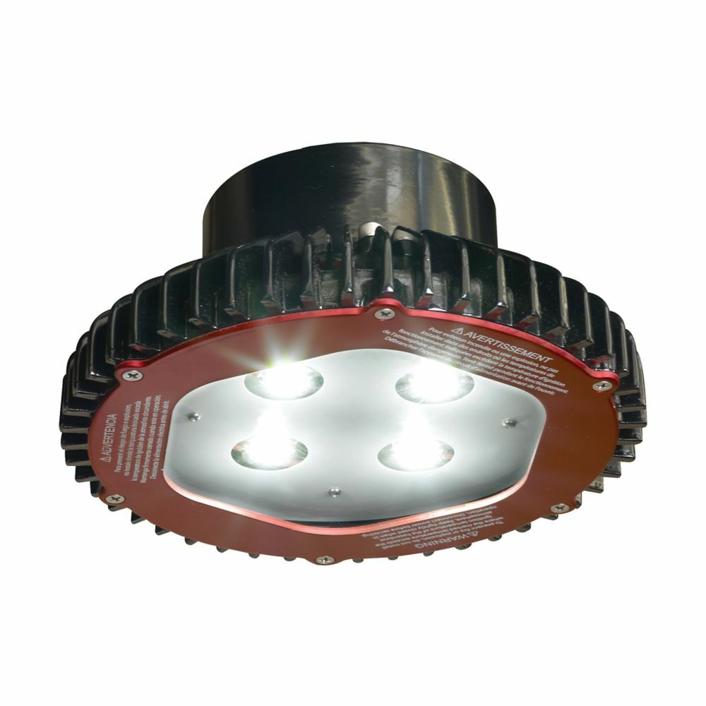 V3LM2C/UNV1 Vaporgard Low Profile Hazardous Area Rated Downlight, LED Lamp, 29 W Fixture, 120 to 277 V AC, Corro-Free Epoxy Powder Coated Housing