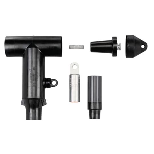 K656LR-L0330-SG3 Elastimold Deadbreak Elbow Connector With Test Point, 25 kV, 600 A, 500 kcmil Stranded, 600 kcmil Solid Conductor, 1.18 to 1.465 in Dia Insulation, EPDM Rubber