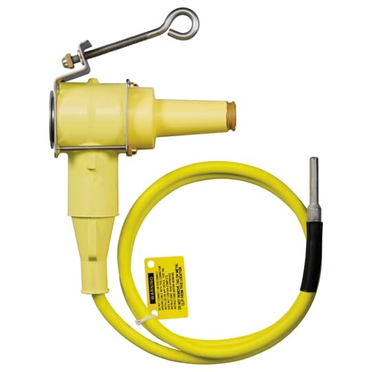 161GP Elastimold Grounding Plug, For Use With 15 kV 200 A Loadbreak, 1/0 AWG, 6 ft Ground Lead