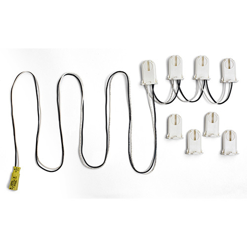 14087 Fixture Wiring Harness Kit, For Use With 8 ft 4-Lamp Strip Light Fixture