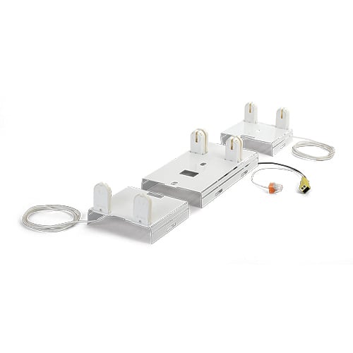 18073 Pre-Wired Fixture Bracket Retrofit Conversion Kit, For Use With Dual End Powered (4) T8 LED Lamps, 8 ft