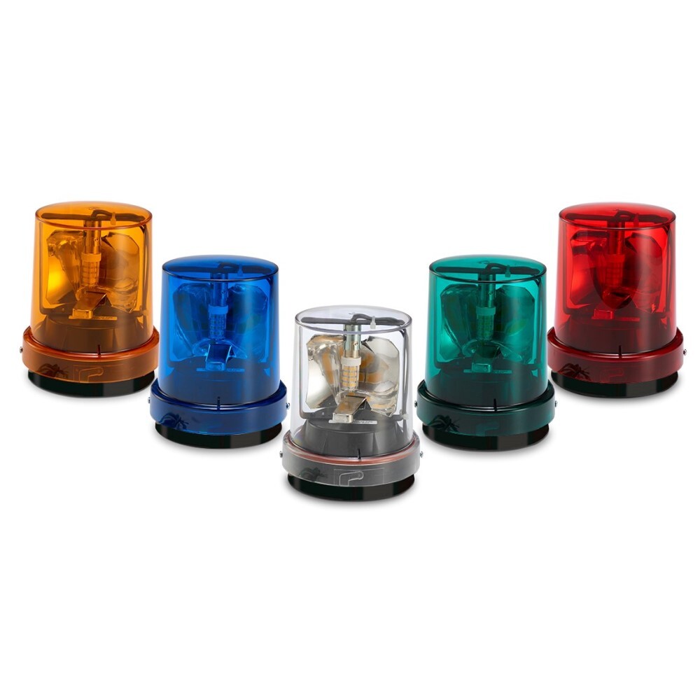 121SLED-120R Warning Light, 120 V AC, 5-1/8 in Dia, Screw Mounting, Red Lens