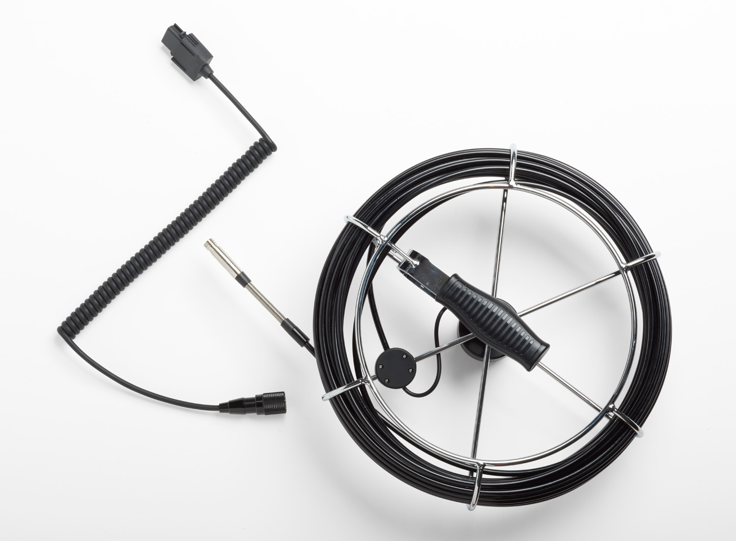 FLK-9MM/20M-Probe Detachable Semi-Ridged Waterproof Videoscope Probe With 20 m Probe Reel, Forward View Camera, For Use With DS701, DS703 FC High Resolution Diagnostic Videoscope