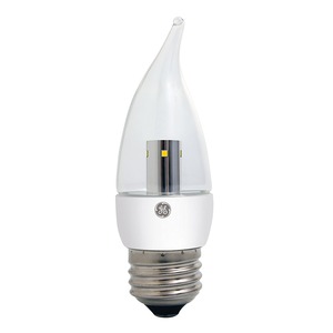 LED4DCAM-C3/827-120 Dimmable Decorative LED Lamp, 4 W, E26 Lamp, CA11 Shape, 300 Lumens