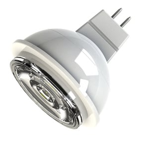 LED7MRX16R930/10 12 Non-Dimmable Directional LED Lamp, 7 W, 50 W Incandescent Equivalent, GU5.3 Lamp, MR16 Shape, 350 Lumens