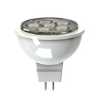 GE LED Lamps, 7 WTT, 500 LM, 2700 K, 80 CRI, Dimmable, MR16, LED_Bs_GU5.3 Base, 1.86 IN Length, 25000 HR Average Life