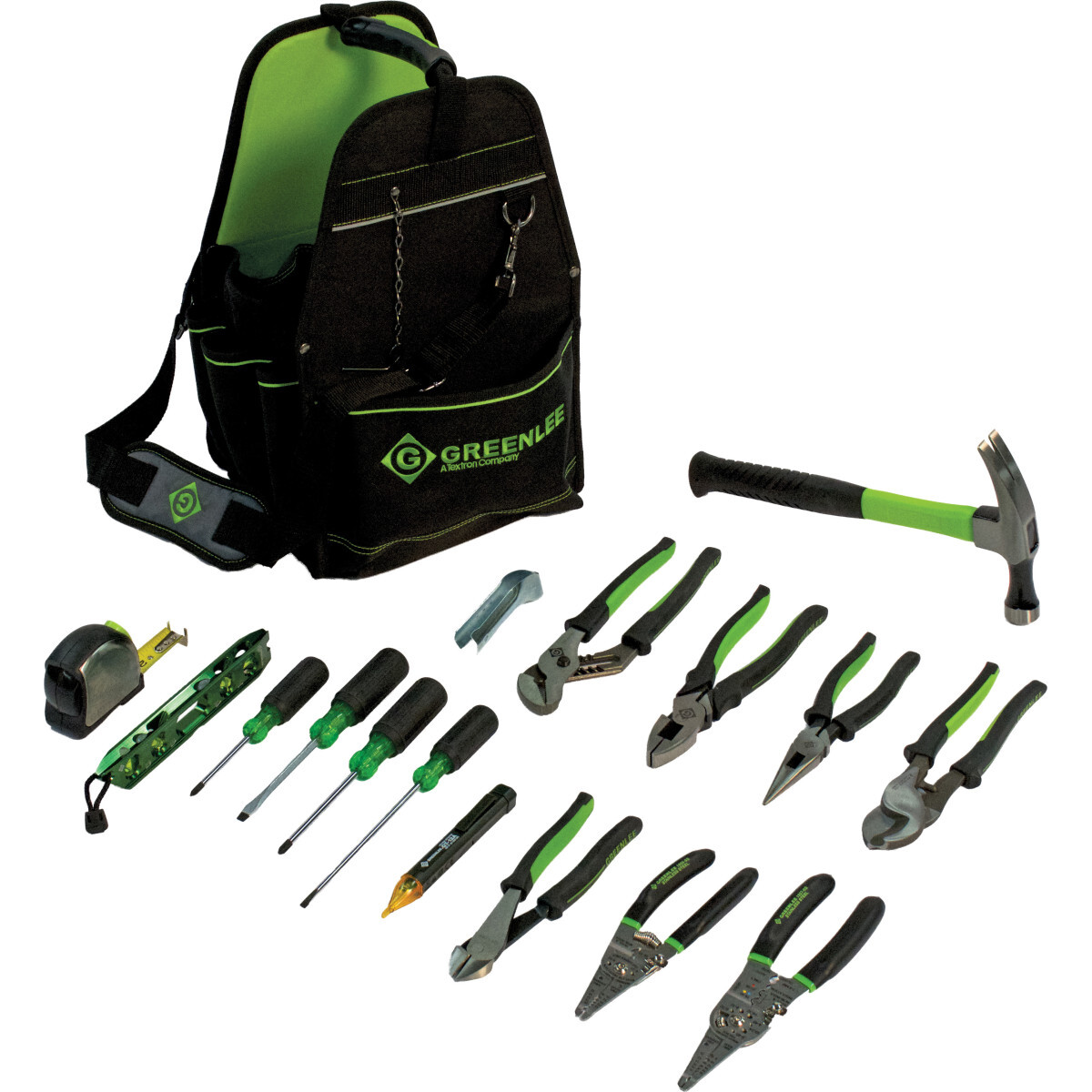 0159-17ELEC Open Tool Carrier Kit, 11 in Open Carrier, 17 Pieces
