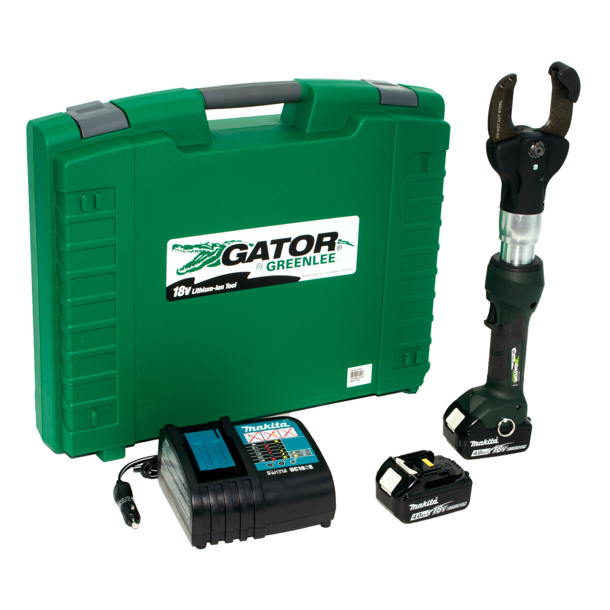 ESC50LX11 Gator Inline Cable Cutter, 2 in Dia Cutting, 18 V DC, 2 x 4.0 Ah Li-Ion Battery