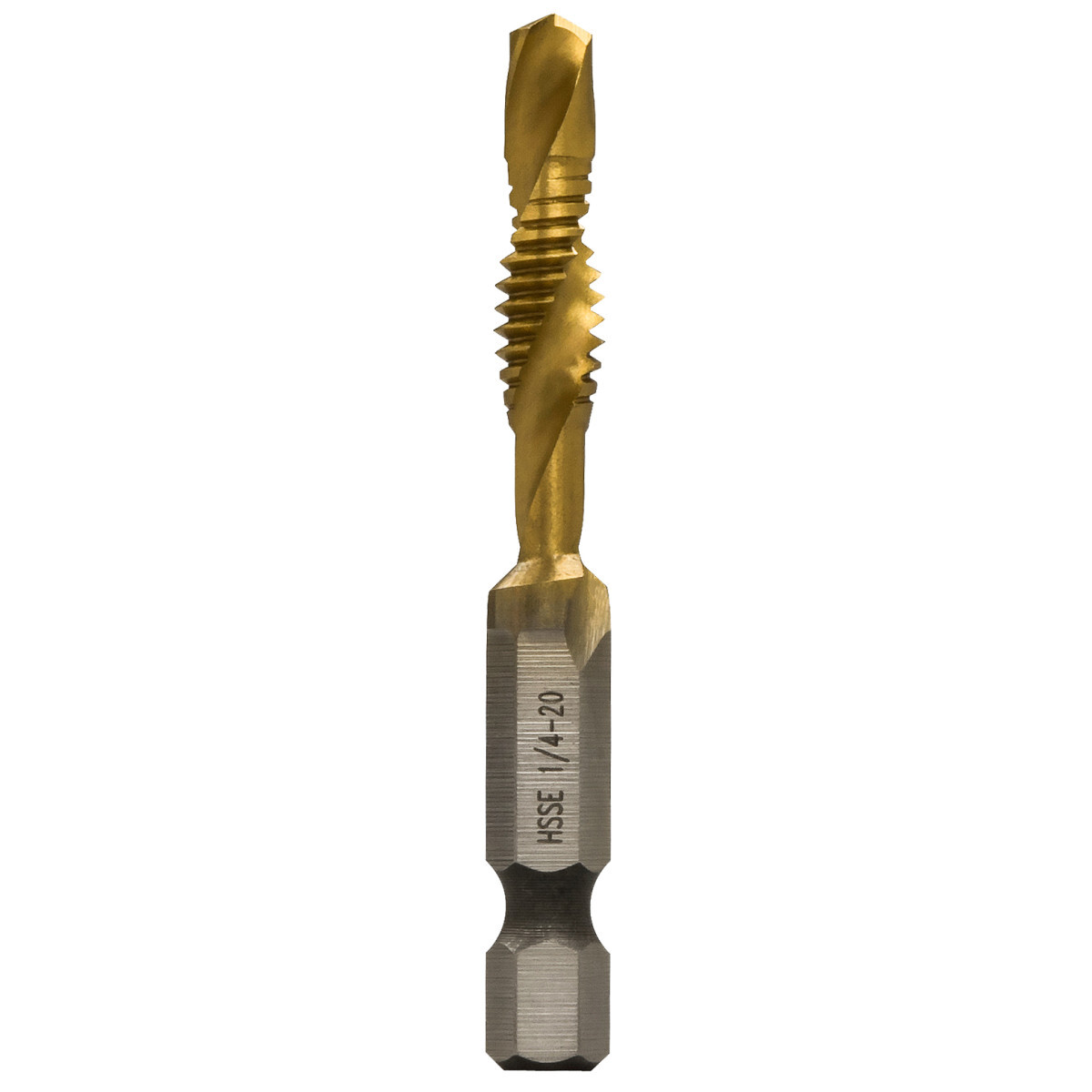 DTAPSS1/4-20 Split-Point Tip Drill/Tap Bit, 1/4-20 Thread