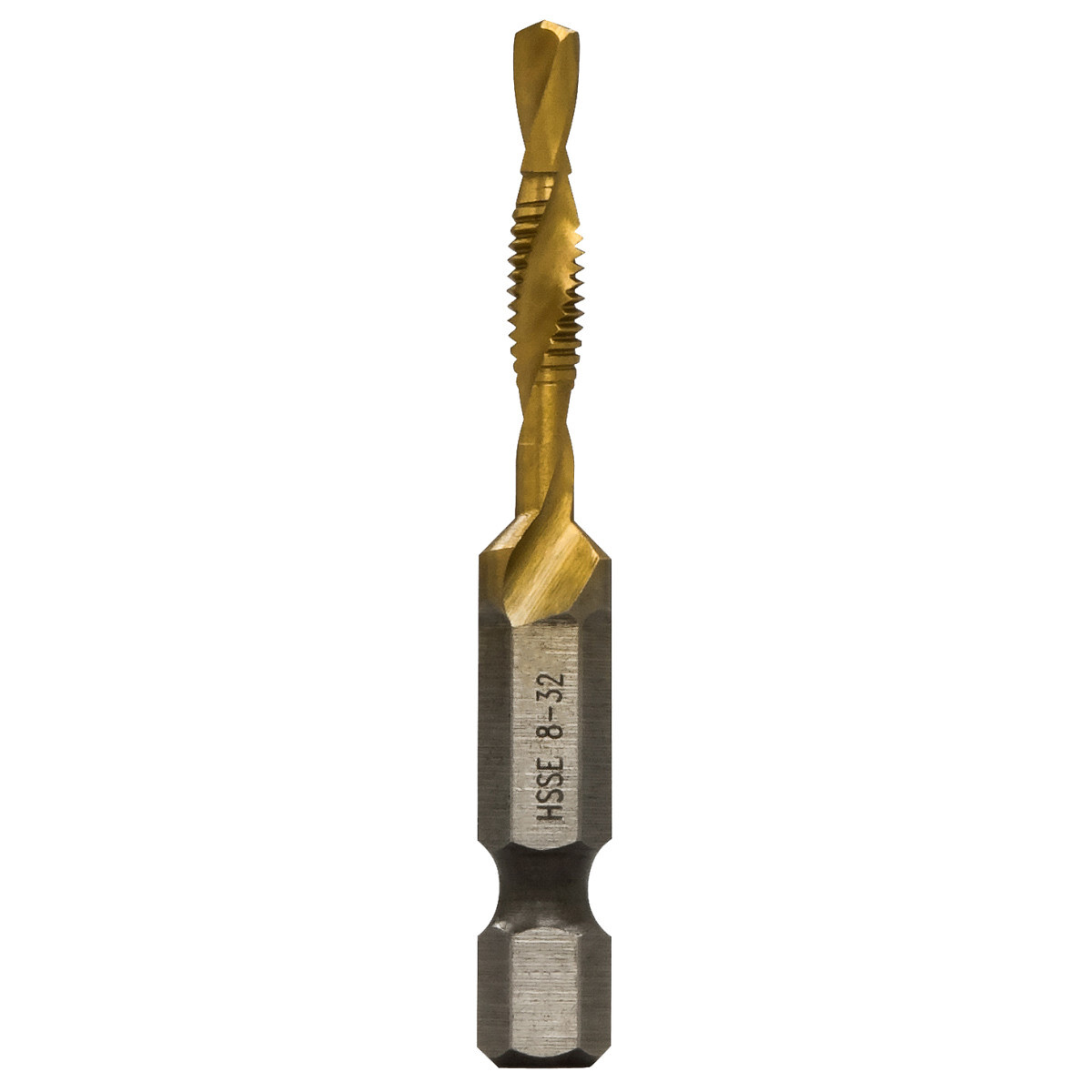 DTAPSS8-32 Split-Point Tip Drill/Tap Bit, #8-32 Thread