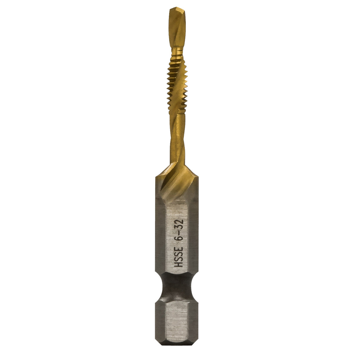 DTAPSS6-32 Split-Point Tip Drill/Tap Bit, #6-32 Thread