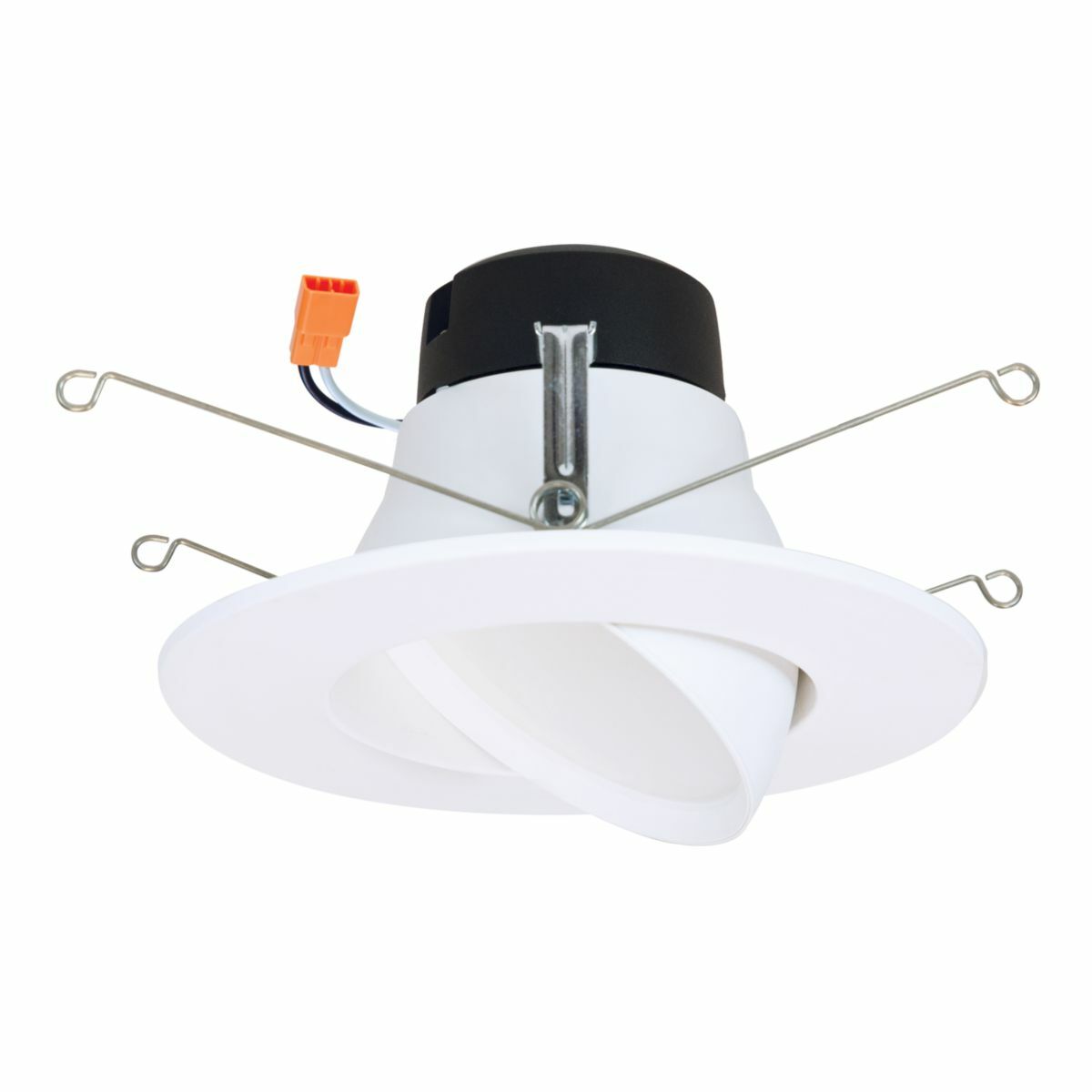 LA56069301EWH Halo 5 in 6 in Aperture All Purpose Adjustable Integrated Retrofit Downlight, 120 V AC, Aluminum/Steel Housing