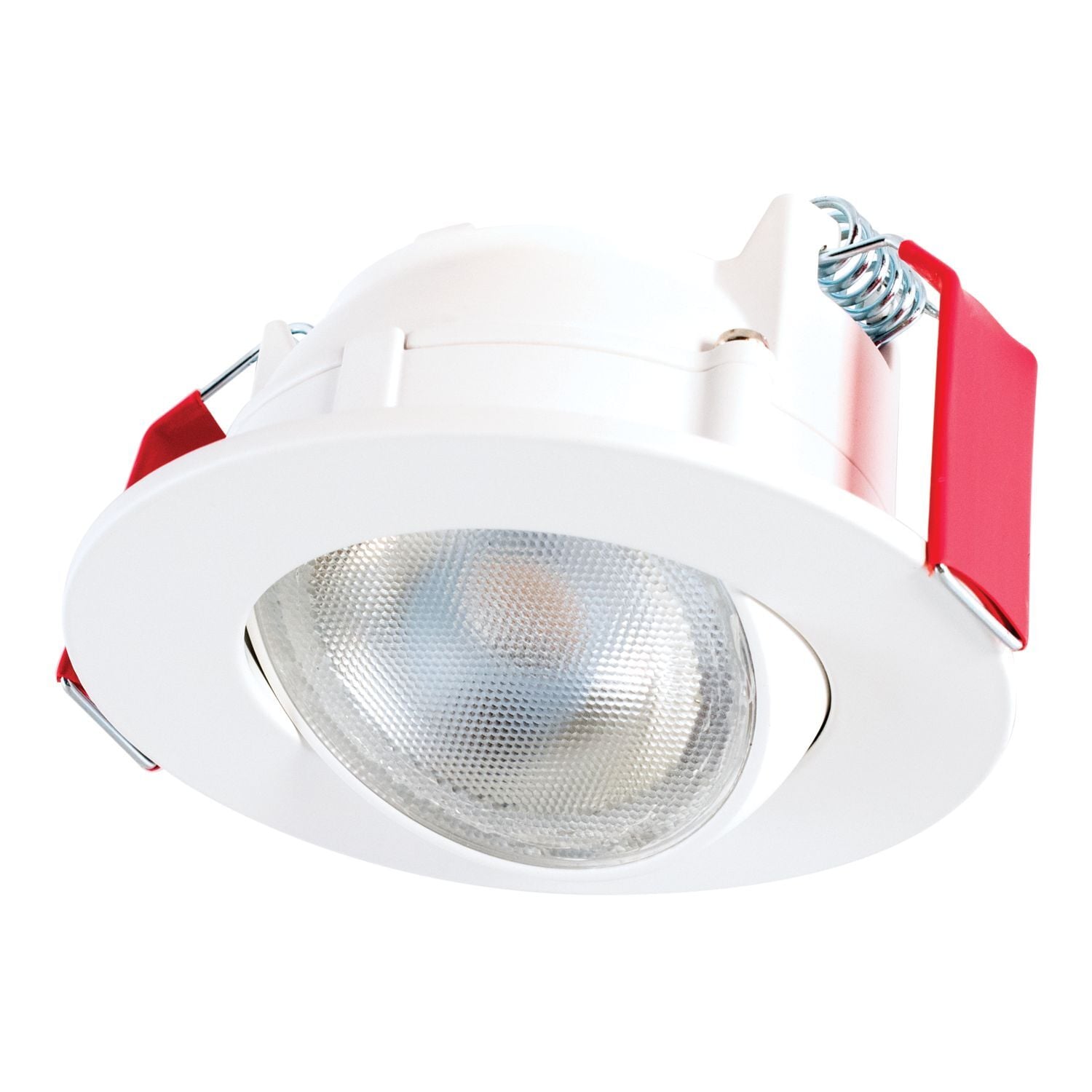 HLA305FL9271EMWR Halo Round Directional Downlight, LED Lamp, 8.8 W Fixture, 3.6 in Ceiling Opening, 120 V, Die Cast Aluminum Housing