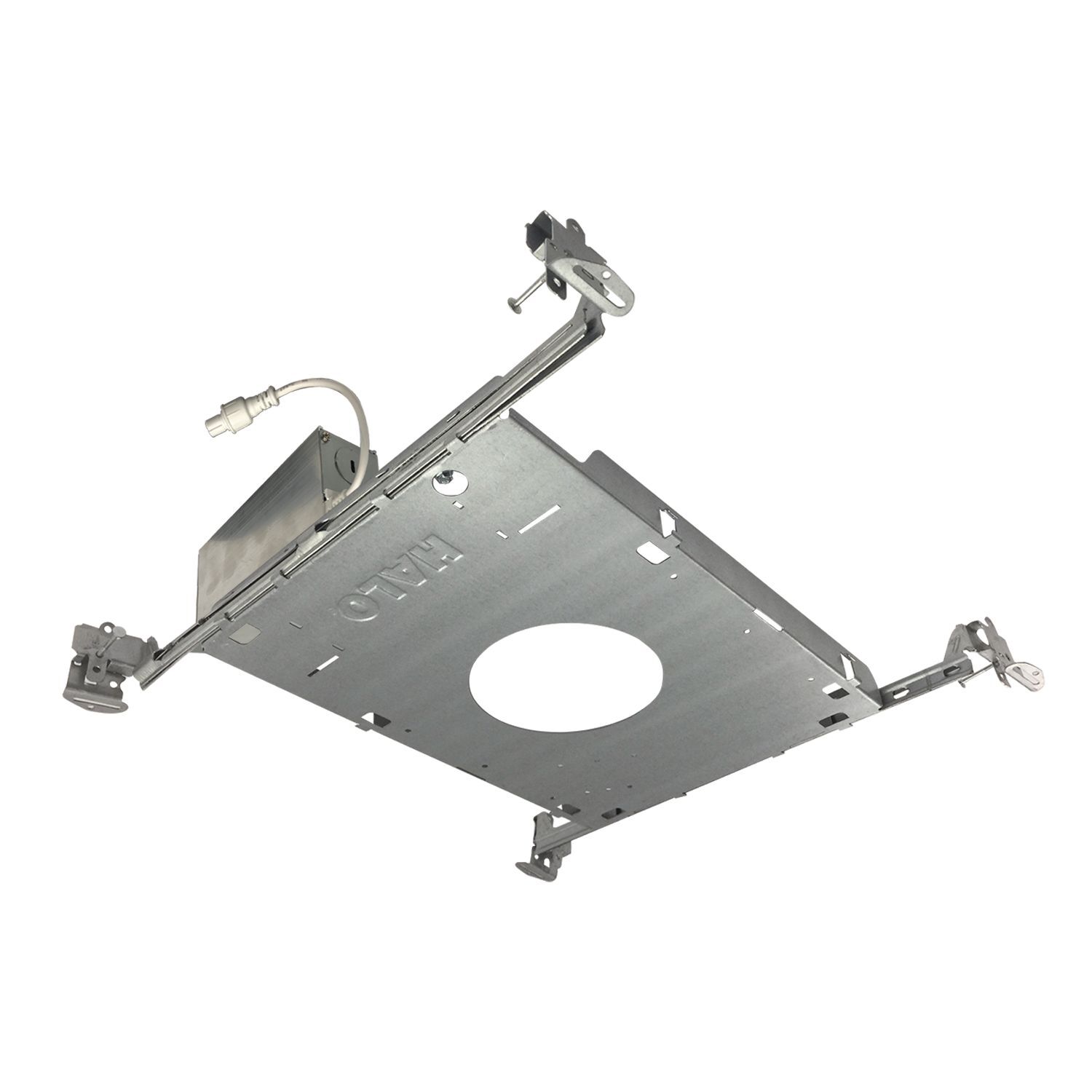 HL4NCMF Halo Round New Construction Mounting Frame, LED Lamp, Galvanized Steel Housing