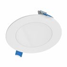 4-Inch LED smooth lens downlight with plastic housing and remote driver / junction box with Selectable CCT (2700K-3500K)