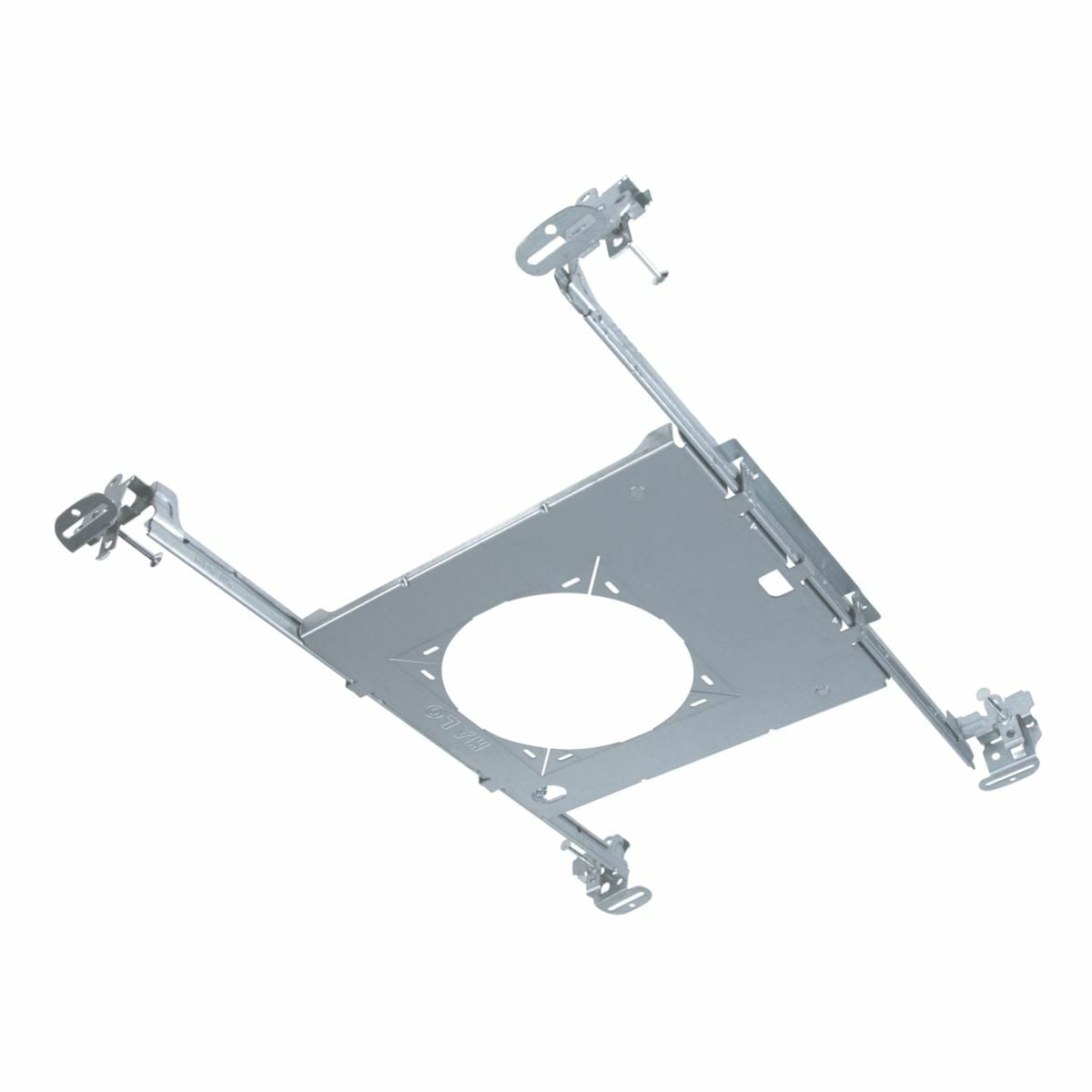 HL4RSMF Halo HL4 Round and Square Mounting Frame, LED Lamp, 120 to 277 V, Galvanized Steel Housing