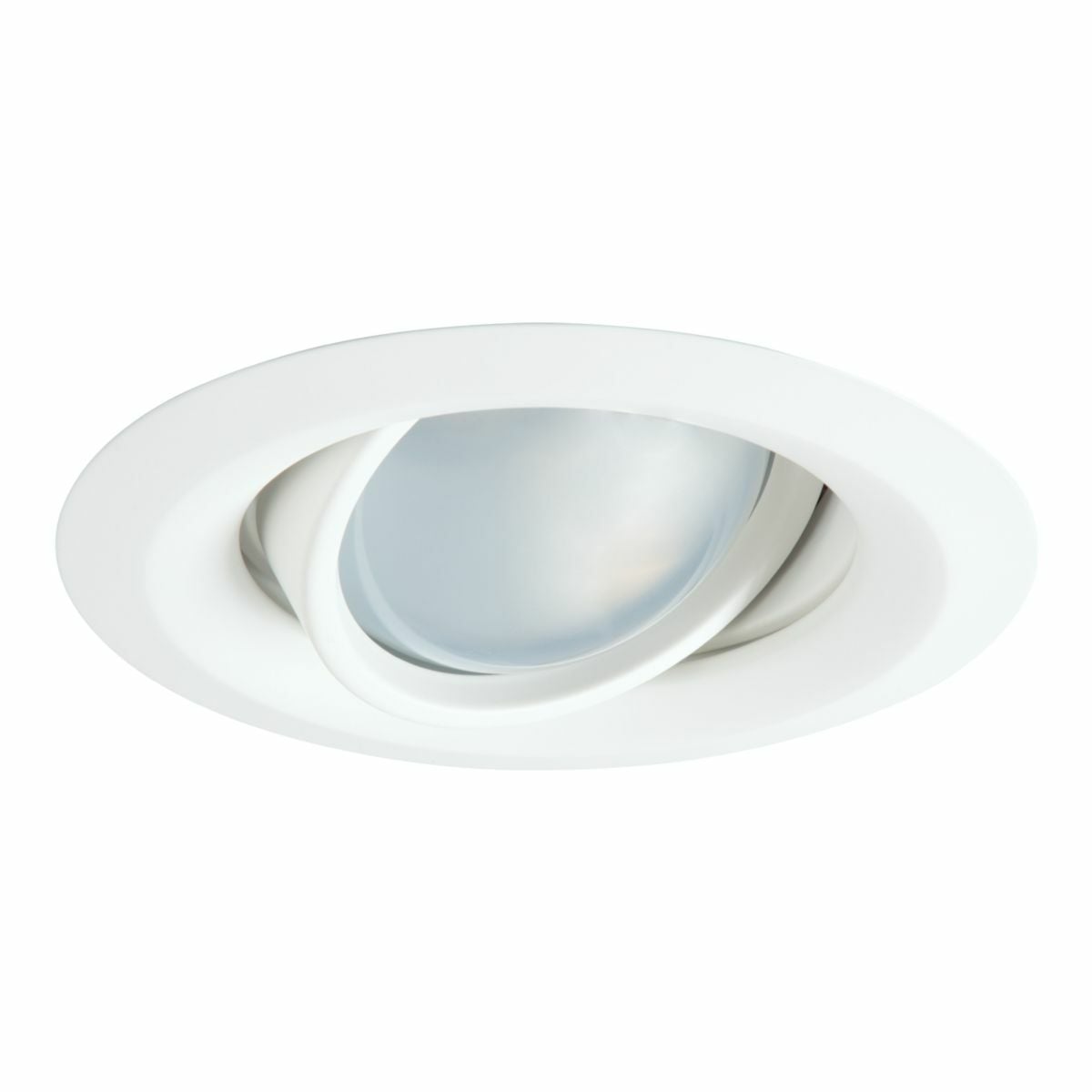 5165WH Halo 5165 Adjustable Gimbal 25 deg Tilt Self-Flange Light Fixture Reflector, 11 in L x 8.7 in W x 7.2 in H, Ceiling Mounting
