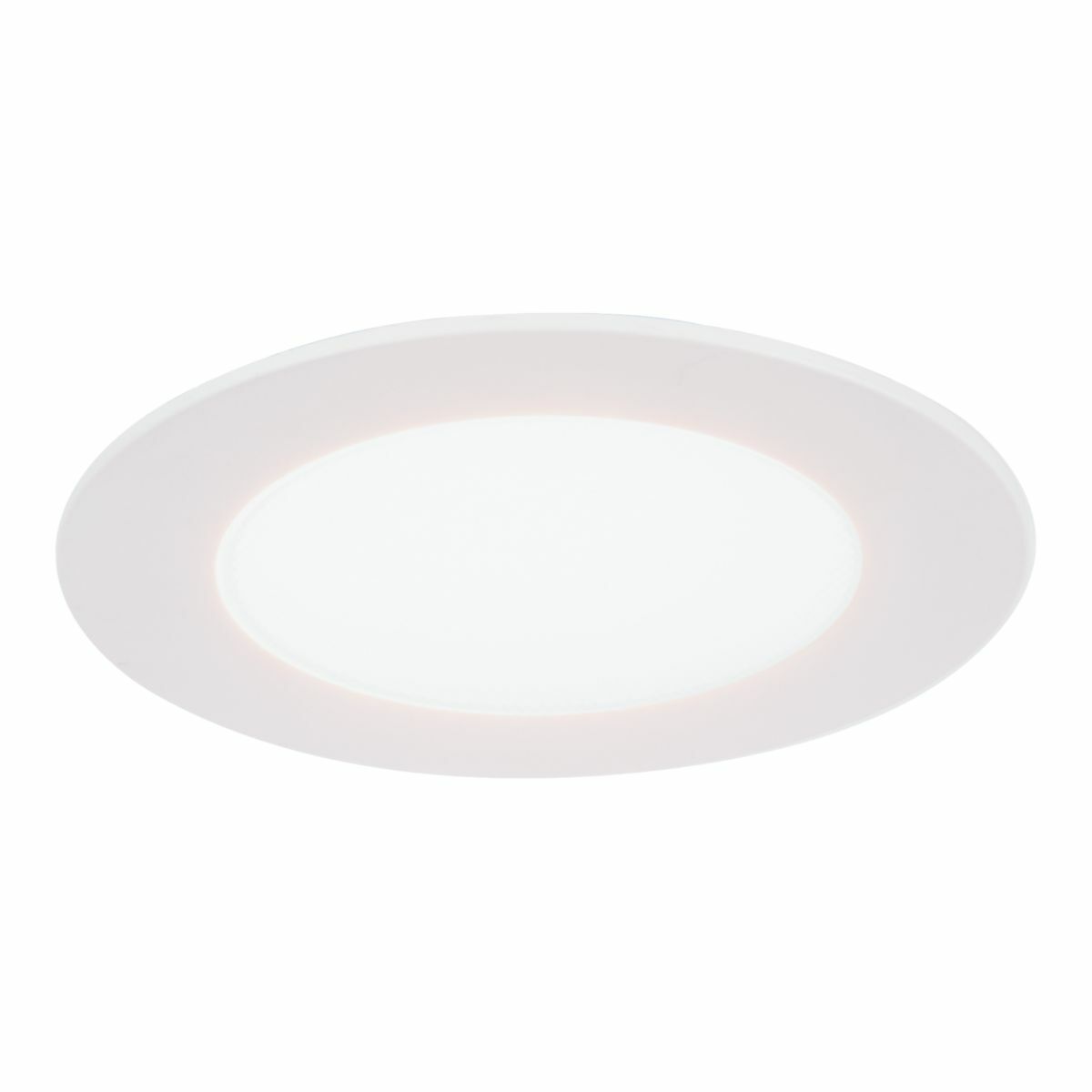 HLB4ROTMW Halo Oversized Round Designer Trim, 4 in ID x 4.73 in OD, LED Lamp, For Use With HLB4 Series 4 in LED Lens Downlight