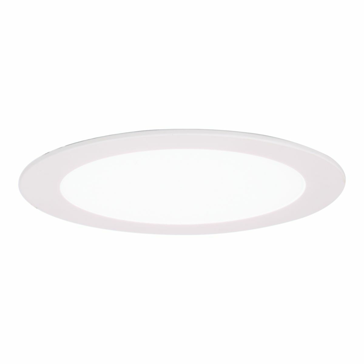 HLB6ROTMW Halo HLB6 Oversized Round Designer Trim, 4 in Dia Inside x 6.7 in Dia Outside, LED Lamp, For Use With HLB6 Series 6 in LED Lens Downlight, Die Cast Aluminum